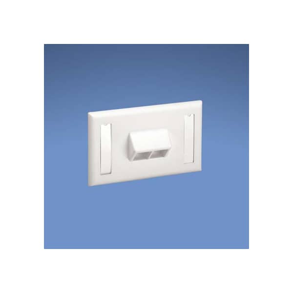 2-Port, Single Gang, Sloped Horizonta (10 Pack), 10PK